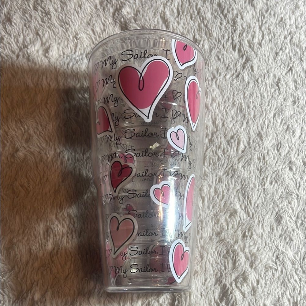 Tervis Pink Heart I love my sailor tervis 24 ounce